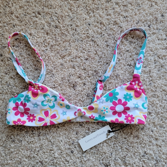 NWT Lovers and Friends Wildflower Bikini - size XS/S - Retro Floral print - Picture 3 of 7